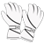 Ski gloves icon