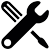 crossed screwdriver and spanner icon